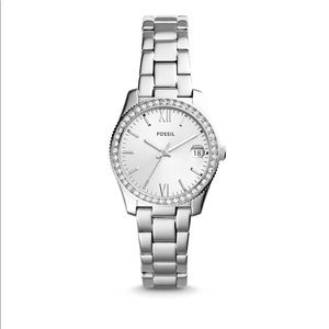 SCARLETTE THREE-HAND DATE STAINLESS STEEL WATCH